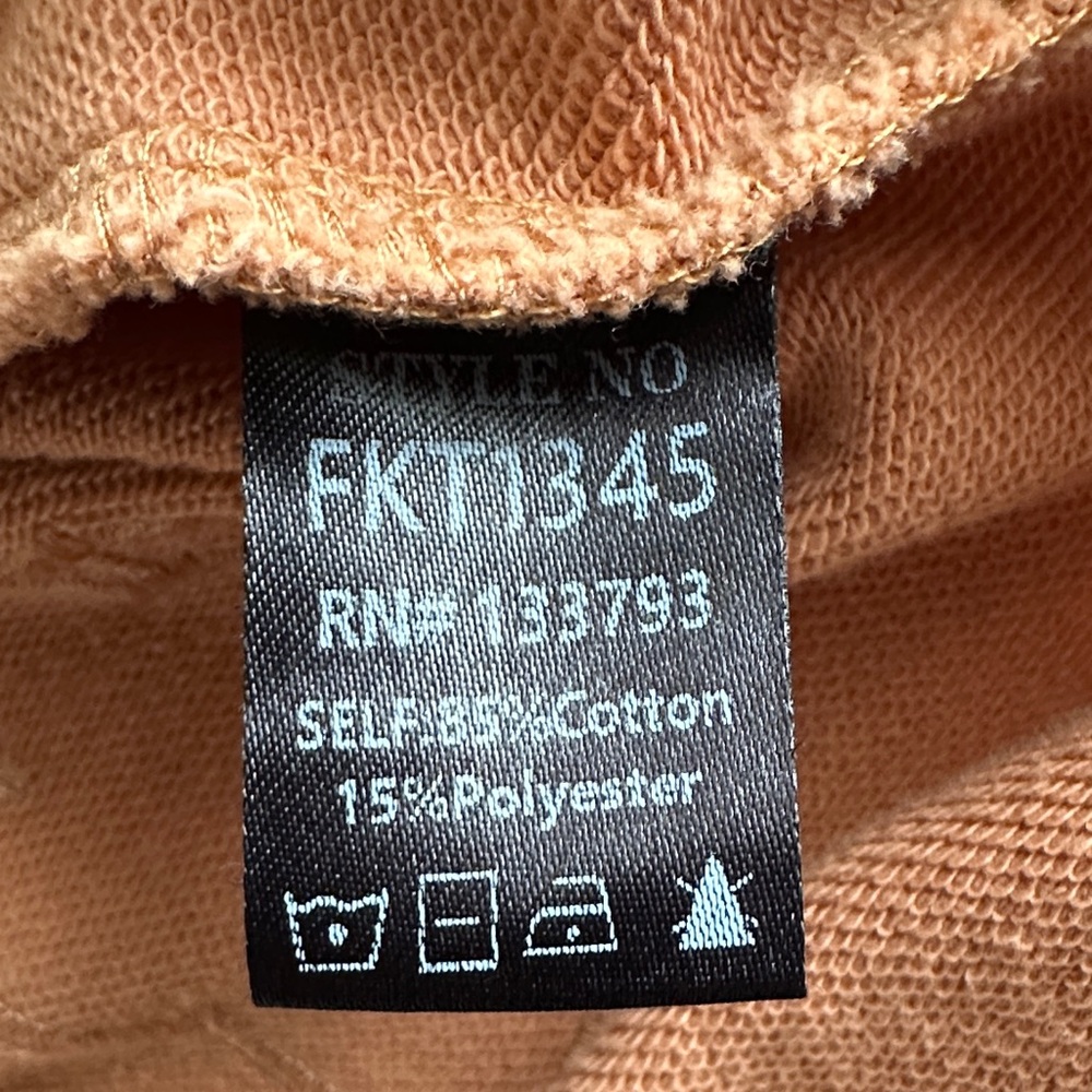 POL Women's Embroidered Design Faded Orange Brown Sweatshirt Size Large - Picture 6 of 11